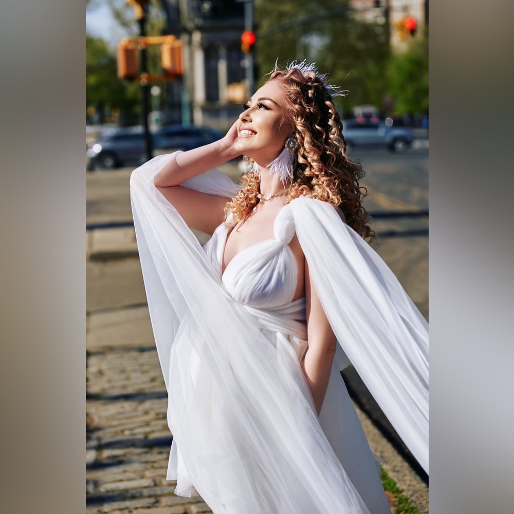 Simple wedding dress,Classic wedding dress,Wedding dress for mother and daughter - Picture 6 of 17
